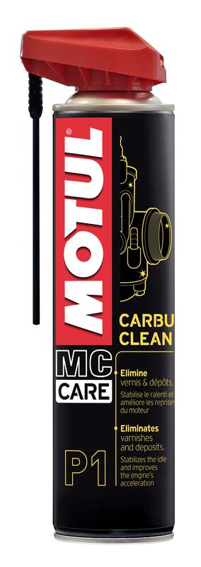 Motul MC Care P1 Carbu Clean Vergaserreiniger Spray, 400ml, für saubere Vergaser und Motoren.