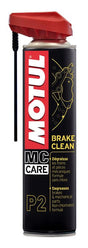 Motul MC Care P2 Bremsenreiniger Spray in 400ml, umweltfreundlich und effektiv zur Reinigung von Bremsen und Fahrzeugteilen.
