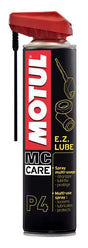 MOTUL MC Care P4 E.Z. Lube Mehrzweck-Schmierstoff Spray für Ketten, 400 ml, in Sprühflasche, ideal für Motorräder