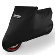 Oberflächenansicht der OXFORD Indoor Abdeckplane Protex für Motorräder und Scooter, strapazierfähiger Schutz aus Baumwolle.