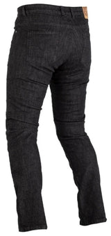 Schwarze RST Tapered-Fit Motorradjeans in Kurzgröße mit verstärktem Kniebereich, für sicheren Sitz und Schutz beim Motorradfahren