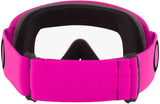 OAKLEY O Frame MX-Brille mit hot rosa Rahmen und klarer Linse für Motocross- oder Offroad-Fahrten