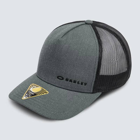 OAKLEY Cap Chalten in Granite Heather und Schwarz, bequeme Freizeitbekleidung mit verstellbarem Schirm und angenehmem Tragekomfort