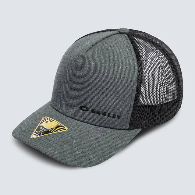 OAKLEY Cap Chalten in Granite Heather und Schwarz, bequeme Freizeitbekleidung mit verstellbarem Schirm und angenehmem Tragekomfort
