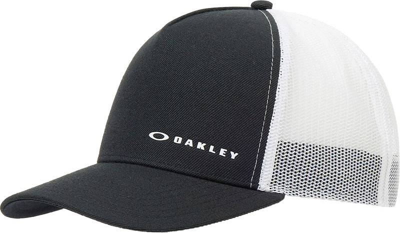 OAKLEY Chalten Cap in Schwarz-Weiß, Freizeitbekleidung, mit verstellbarem Riemen und sportlichem Design.