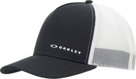 OAKLEY Chalten Cap in Schwarz-Weiß, Freizeitbekleidung, mit verstellbarem Riemen und sportlichem Design.
