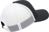 Schwarze und weiße OAKLEY Chalten Cap, Freizeitbekleidung, aus weichem Stoff, mit gebrandetem Logo auf der Vorderseite.