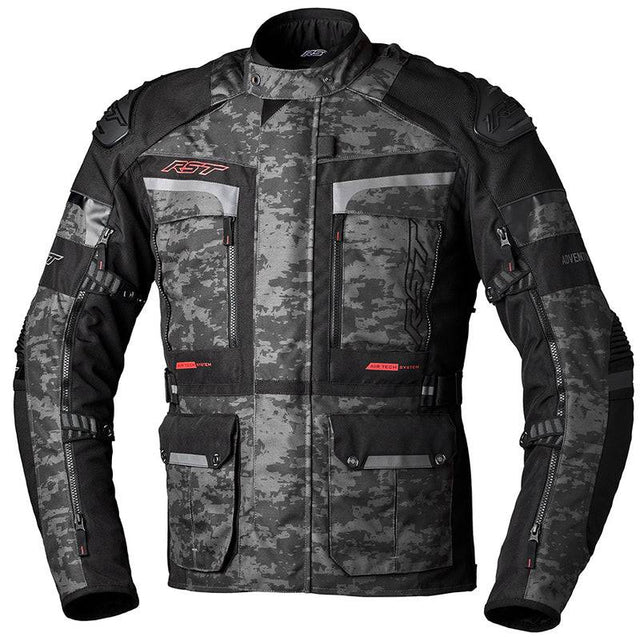 RST Pro Series Adventure-X Textil-Motorradjacke - Grau/Camo