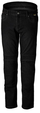 Schwarze RST Tech Pro CE Textiljeans, Hosen-Jeans mit robustem Schnitt und reflektierenden Details, auf dem Produktbild sichtbar.