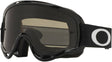 OAKLEY XS O Frame MX Sand Brille in Schwarz mit dunklen Rahmen und klarer Linse für Motocross, leicht und robust.