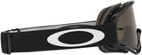 OAKLEY XS O Frame MX Sand Brille in Jet schwarz mit dunklem Rahmen und klarer Linse für Motocross und Offroad-Fahrten