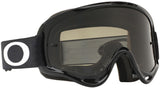 OAKLEY XS O Frame MX Sand Brille Jet schwarz mit dunklen Gläsern und klarer Linse, langlebige Schutzbrille für den Motorsport