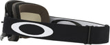 OAKLEY XS O Frame MX Brille in Schwarz mit dunklem Rahmen und klarer Linse für Motocross und Offroad-Fahrten