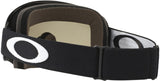OAKLEY XS O Frame MX Brille in Schwarz mit dunklem Rahmen und klarer Linse, geeignet für Motorradsport und Off-Road.