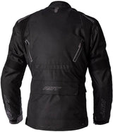 Schwarze RST Endurance CE Textil-Motorradjacke für Herren, Adventure-Jacke mit Schutzmaterial, auf einem Modell getragen