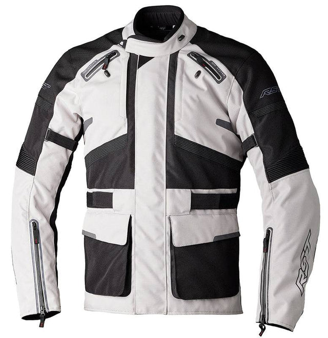 RST Endurance CE Textil-Motorradjacke Herren - Silber/Schwarz