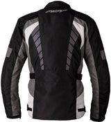 Schwarz/Schwarz RST Alpha 5 CE Textil-Motorradjacke für Touring, langlebiges Material, mit Protektoren für sicheren Motorradsport.