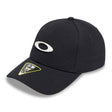 OAKLEY Tincan Cap in Schwarz, Freizeitbekleidung, sportliche Baseballcap mit OAKLEY Logo, aus weichem Material, nah aufgenommen