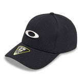 OAKLEY Tincan Cap in Schwarz, Freizeitbekleidung, sportliche Baseballcap mit OAKLEY Logo, aus weichem Material, nah aufgenommen