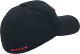 OAKLEY Tincan Cap - Pitch schwarz/Flame rot