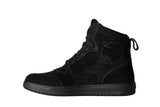 RST Damen High-Top Schuhe aus schwarzem Wildleder, stilvolle und bequeme Sneaker für Damen, Nahaufnahme des Designs