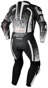 RST ProSeries EVO CE Airbag Motorrad Lederkombi-Camo Weiss/Schwarz