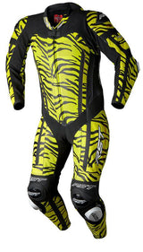 RST ProSeries EVO CE Airbag Lederkombi für Motorrad, 1-teilig, aus Leder in Tiger-Design, mit Airbag-System