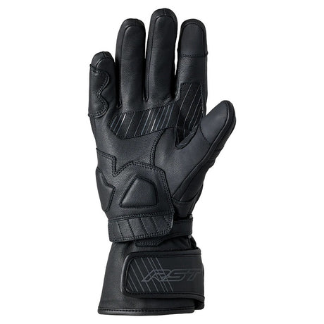 Schwarze RST Fulcrum Motorradhandschuhe für Herren mit CE-Schutz, robuste Textur, für sicheren Motorradfahrkomfort