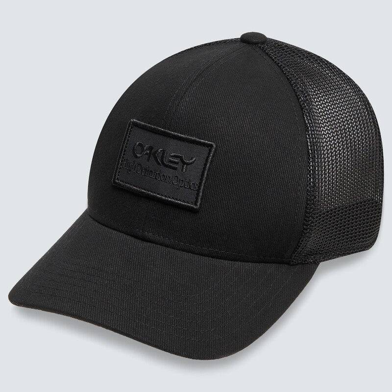 Graue OAKLEY Basecap B1B HDO Patch Trucker, Freizeitbekleidung, mit gesticktem Markenlogo und Mesh-Design.