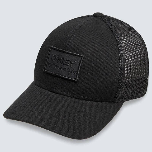 Graue OAKLEY Basecap B1B HDO Patch Trucker, Freizeitbekleidung, mit gesticktem Markenlogo und Mesh-Design.