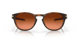 OAKLEY Latch Sonnenbrille Mattbraun Tortoise - Gläser Prizm brauner Farbverlauf