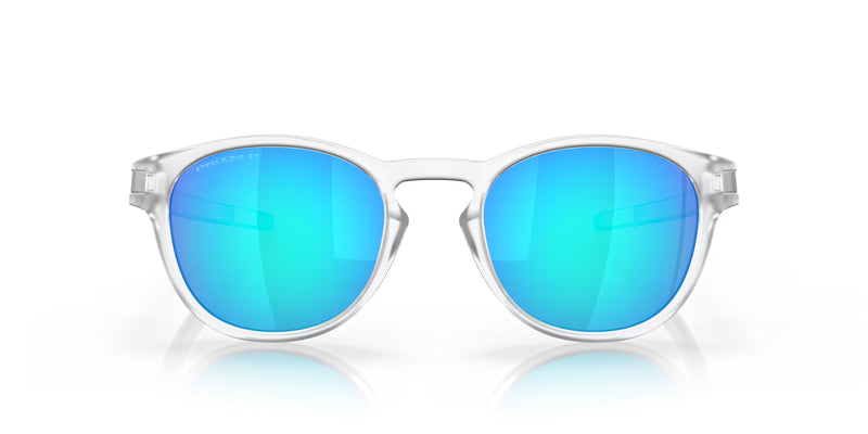 OAKLEY Latch Sonnenbrille Matte Clear - Prizm Sapphire Polarized Gläser