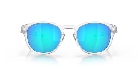 OAKLEY Latch Sonnenbrille Matte Clear - Prizm Sapphire Polarized Gläser