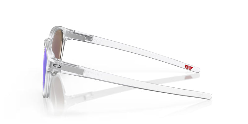 OAKLEY Latch Sonnenbrille Matte Clear - Prizm Sapphire Polarized Gläser