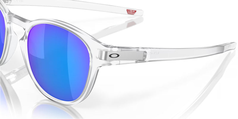 OAKLEY Latch Sonnenbrille Matte Clear - Prizm Sapphire Polarized Gläser