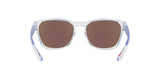 OAKLEY Manorburn Sonnenbrille mit polierten Rahmen und Prizm Sapphire polarisierte Gläser, modisches Design, klare Linien
