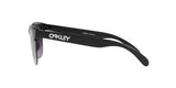 OAKLEY Frogskins Lite Sonnenbrille in mattschwarz mit grauem Farbverlauf, reflektierende Gläser, sportliches Design