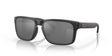 OAKLEY Holbrook Sonnenbrille mit mattschwarzem Gestell und schwarzen Polarized Prizm Gläser, stilvolles Design und UV-Schutz