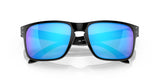 OAKLEY Holbrook Sonnenbrille mit mattschwarzem Gestell und Prizm Sapphire polarisierten Gläsern, stilvoller Sonnenschutz