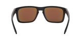 OAKLEY Holbrook Sonnenbrille mit mattschwarzem Gestell und Prizm Sapphire Polarized Gläsern, reflektierende Sonnenbrille für den Alltag
