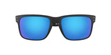 OAKLEY Holbrook Sonnenbrille mit mattschwarzem Gestell und Prizm Sapphire Polarized Gläser, stilvoll und UV-schutz.