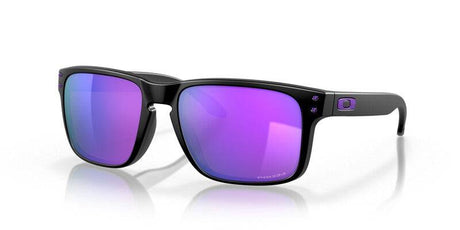 OAKLEY Holbrook Sonnenbrille mit mattschwarzem Gestell und Prizm Violet Gläsern, modisches Design für sonniges Wetter