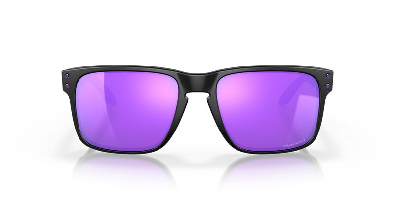 OAKLEY Holbrook Sonnenbrille Gestell Mattschwarz - Gläser Prizm Violet