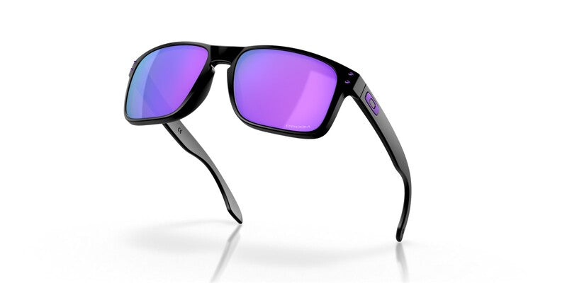 OAKLEY Holbrook Sonnenbrille Gestell Mattschwarz - Gläser Prizm Violet