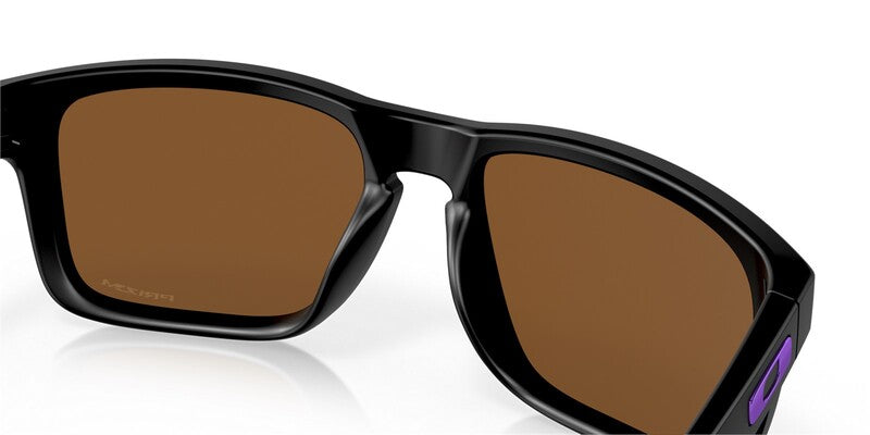 OAKLEY Holbrook Sonnenbrille Gestell Mattschwarz - Gläser Prizm Violet