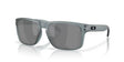 OAKLEY Holbrook Sonnenbrille in mattem Kristallschwarz mit Prizm schwarz polarisierten Gläsern, stilvolles Design und UV-Schutz.