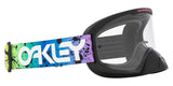 OAKLEY O Frame 2.0 Pro MX-Brille in Schwarz Splatter mit klarer Linse für Motocross- und Offroad-Fahrten