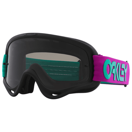 OAKLEY O Frame MX-Brille mit dunklem getöntem Glas für Motocross, robustes Design und Schutz für den Rennsport.