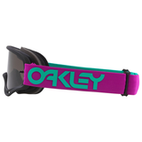 OAKLEY O Frame MX-Brille mit dunklem getöntem Glas, robustes Schutzbrillenmodell für Motocross und Offroad.