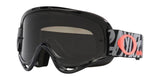 OAKLEY O Frame MX-Brille mit TLD Grau Stripes Rahmen und Persimmon Linse, ideal für Motocross und Offroad.